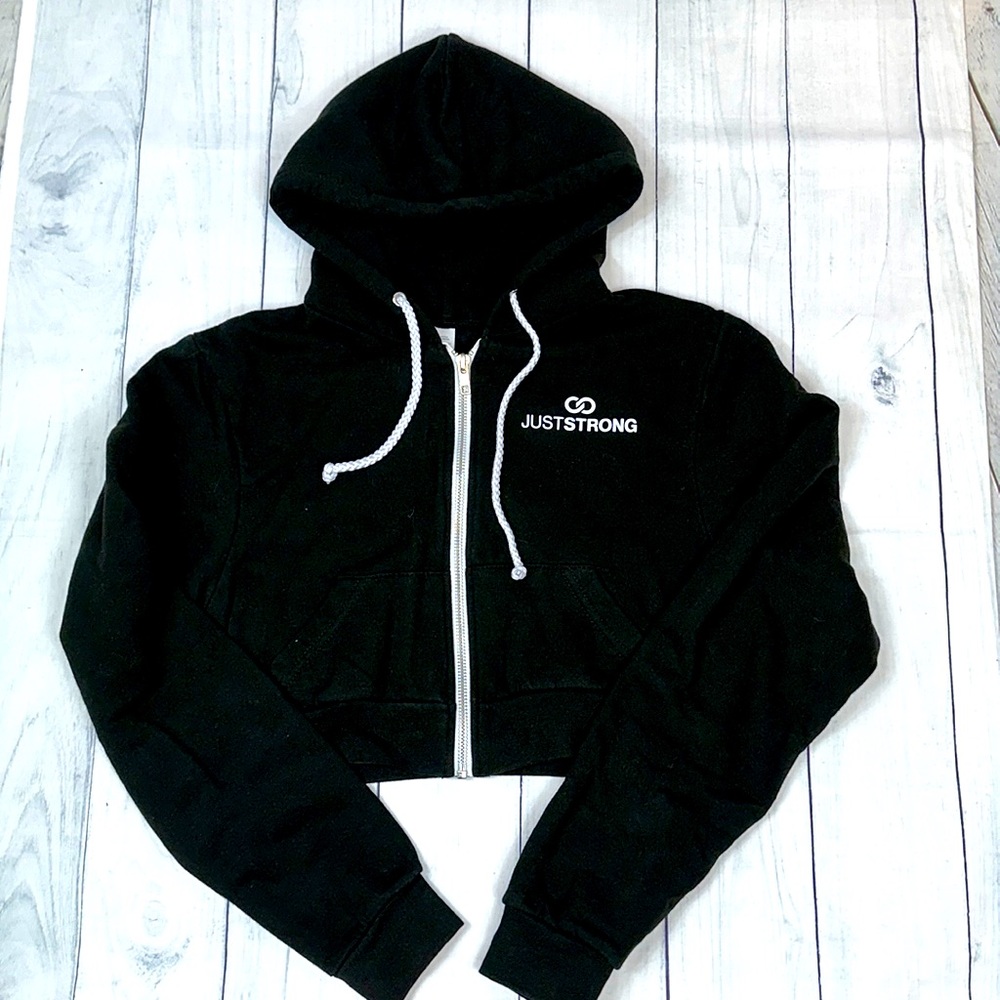 Just Strong cropped hoodie
